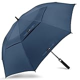 ZOMAKE Large Golf Umbrella 62 Inch - Double Canopy Vented Golf Umbrellas for Rain Windproof...
