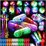 78PCs LED Light Up Toy Party Favors Glow In The Dark,Party Supplies Bulk For Adult Kids Birthday...