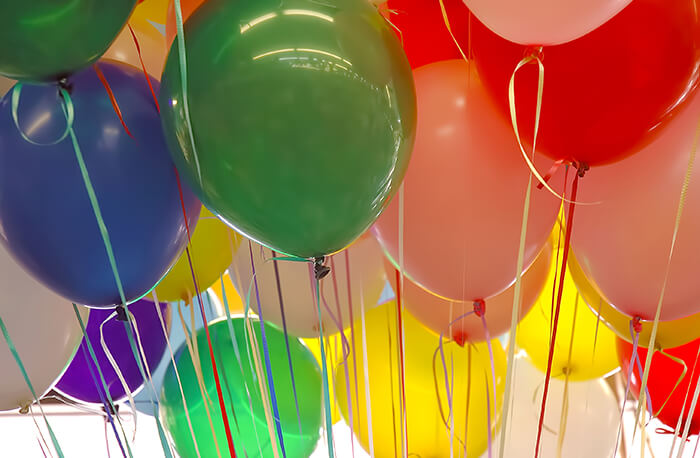 Bunch of Colorful Balloons